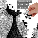 Whimsical Ink Cat Jigsaw Puzzle 1000 Pieces