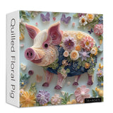 Quilled Floral Pig Jigsaw Puzzle 1000 Pieces
