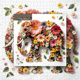 Wildflower Elephant Jigsaw Puzzle 1000 Pieces
