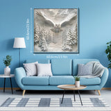 Owl in Snow Jigsaw Puzzle 1000 Pieces