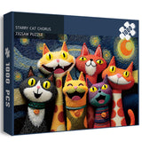 Starry Cat Chorus Jigsaw Puzzle 1000 Pieces