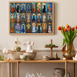 Puzzle con gatti in vetro, 1000 pezzi