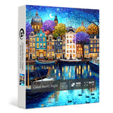 Canal Starry Night Jigsaw Puzzle 1000 Pieces