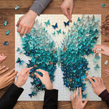 Puzzle con ali blu, 1000 pezzi