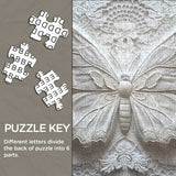 White Butterfly Art Jigsaw Puzzle 1000 Pieces