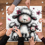 Puzzle astratto con pecora, 1000 pezzi