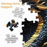 Puzzle drago oro nero puzzle 1000 pezzi