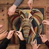 Elephant Mosaic Jigsaw Puzzle 1000 Pieces