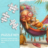 Grandma's Beach Nap Jigsaw Puzzle 1000 Pieces