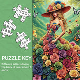 Couronné de fleurs puzzle de la puzzle 1000 pièces