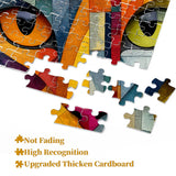 Geometrisches Kitty-Puzzle 1000 Teile