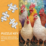 Puzzle Colorato Galli 1000 Pezzi