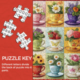 Blooming Teacups Jigsaw Puzzle 1000 Pieces