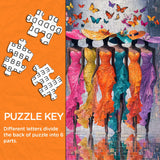 Butterfly and Muse Jigsaw Puzzle 1000 Pieces