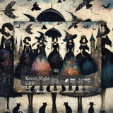 Raven Night Girls Jigsaw Puzzle 1000 Pieces