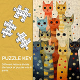Puzzle colorato Cat Jenga 1000 pezzi