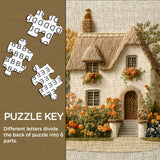 Embroidered Garden Cottage Jigsaw Puzzle 1000 Pieces