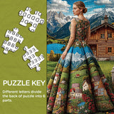 Puzzle scenico della signora 1000 pezzi