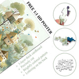 Rompecabezas de la aldea de la casa del árbol, 1000 piezas