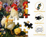 Puzzle Gallo e Pulcini 1000 pezzi