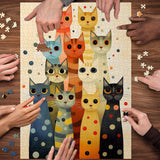 Puzzle colorato Cat Jenga 1000 pezzi