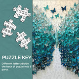 Puzzle con ali blu, 1000 pezzi