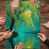 Rompecabezas Willow Moon Reflection 1000 piezas