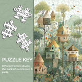 Rompecabezas de la aldea de la casa del árbol, 1000 piezas