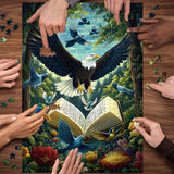 Eagle Plumes Pages Jigsaw Puzzle 1000 Pieces