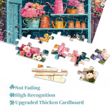 Puzzle ritmico con armadietto floreale, 1000 pezzi