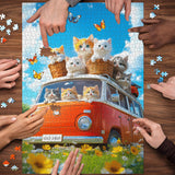 Puzzle Sunny Cat Ride 1000 pezzi