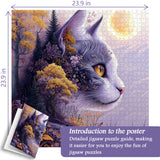 Moonlit Cat Jigsaw Puzzle 1000 Pieces