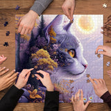 Moonlit Cat Jigsaw Puzzle 1000 Pieces