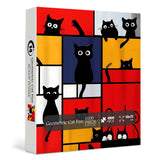Geometric Cat Fun Jigsaw Puzzle 1000 Pieces