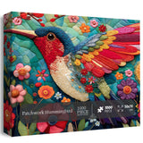 Patchwork Hummingbird Jigsaw Puzzle 1000 Pieces