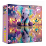 Rainbow Elephant Jigsaw Puzzle 1000 Pieces