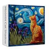 Moonlit Cat Shadow Jigsaw Puzzle 1000 Pieces