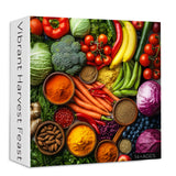 Vibrante Harvest Feast Rompecabezas 1000 piezas