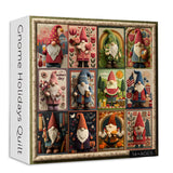 Gnome Holidays Quilt Jigsaw Puzzle 1000 Pieces