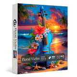 Floral Violin Jigsaw Puzzle 1000 Pieces