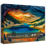 Yellowstone Lake Art Jigsaw Puzzle 1000 Pieces