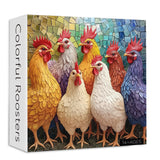 Puzzle Colorato Galli 1000 Pezzi