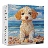 Fabric Puppy Jigsaw Puzzle 1000 Pieces