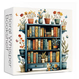 Floral Whisper Bookshelf Jigsaw Puzzle 1000 Pieces