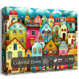 Puzzle di città colorata da 1000 pezzi