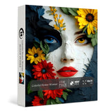 Colorful Flower Woman Jigsaw Puzzle 1000 Pieces
