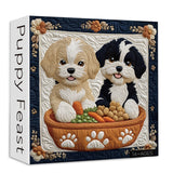 Puppy Feast Jigsaw Puzzle 1000 Pieces