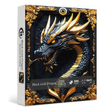 Puzzle drago oro nero puzzle 1000 pezzi