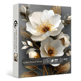 Golden Flowers Bloom Jigsaw Puzzle 1000 Pieces