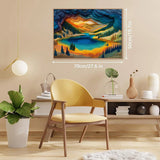 Yellowstone Lake Art Jigsaw Puzzle 1000 Pieces